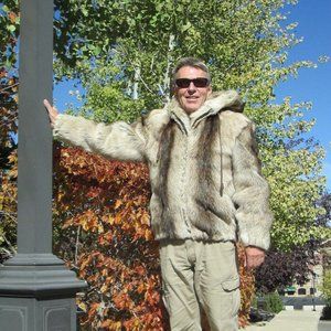 Men's Canadian Grey Wolf Coat
